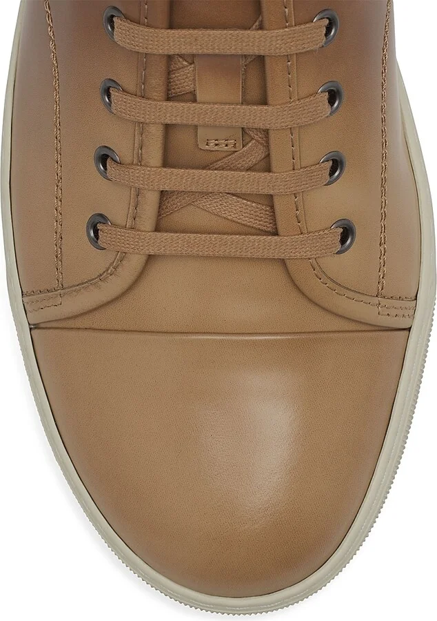 Men's DBB1 Gradation Leather Sneakers - Camel Beige - Size 10 - Image 5