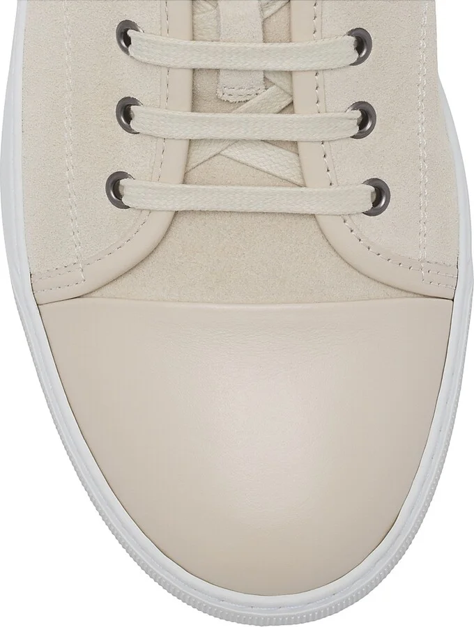 Men's DBB1 Leather and Suede Sneakers - Light Beige - Size 10 - Image 5