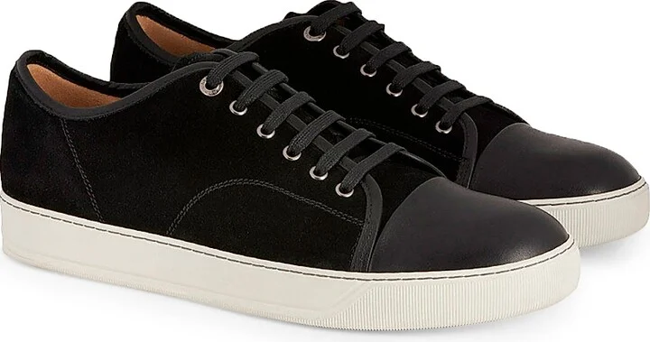 Men's DBB1 Leather and Suede Sneakers - Light Beige - Size 10 - Image 6