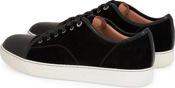 Men's DBB1 Leather and Suede Sneakers - Light Beige - Size 10 - Image 7