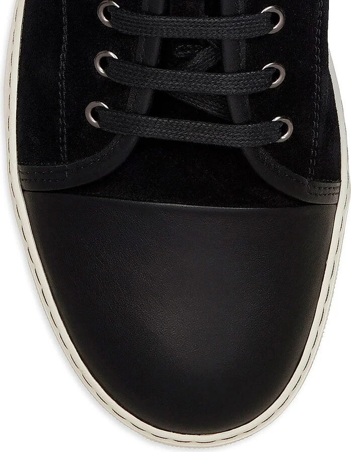 Men's DBB1 Leather and Suede Sneakers - Light Beige - Size 10 - Image 8