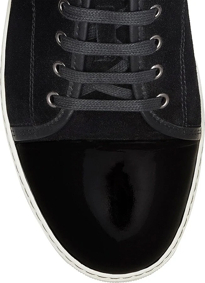Men's DBB1 Suede and Patent Leather Sneakers - Black - Size 10 - Image 5