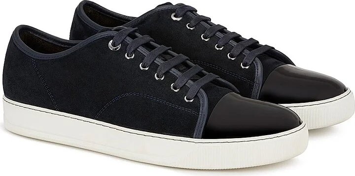 Men's DBB1 Suede and Patent Leather Sneakers - Black - Size 10 - Image 6