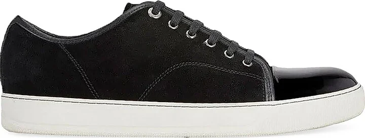 Men's DBB1 Suede and Patent Leather Sneakers - Black - Size 10