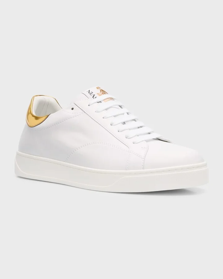 Men's DDB0 Leather Low-Top Sneakers - Image 3