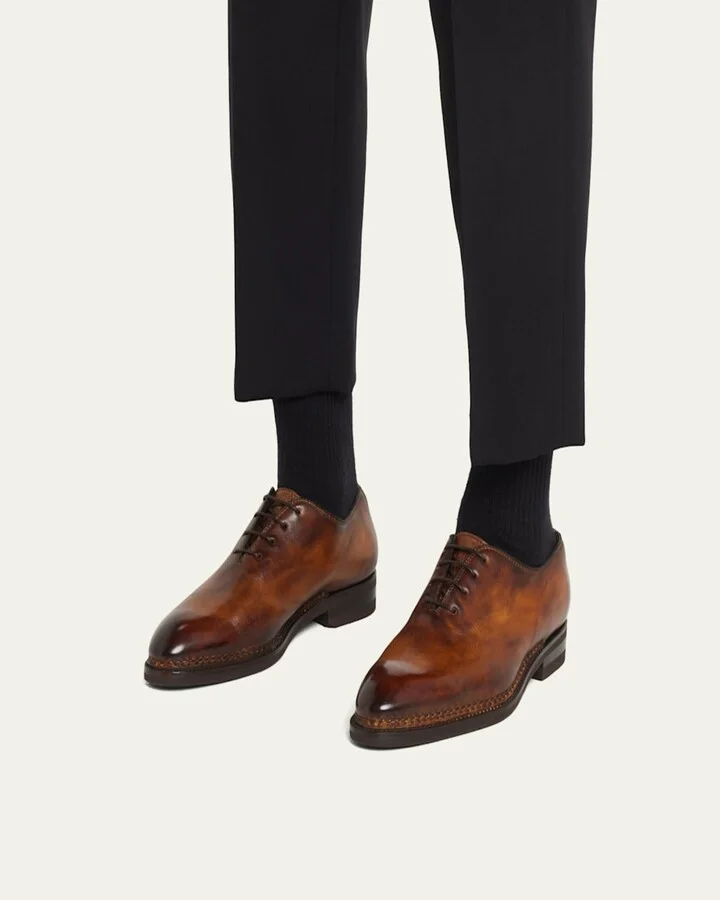 Men's De La Ville Soft Calf Leather Oxfords - Image 4
