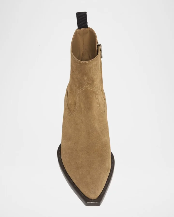 Men's Debbie Suede Side-Zip Ankle Boots - Image 4