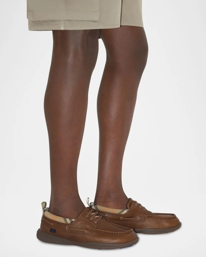 Men's Decker Leather Boat Shoes - Image 2