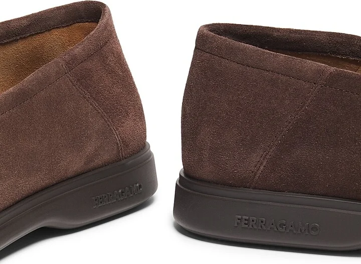 Men's Deconstructed Suede Loafers - Brown - Size 6 - Image 3