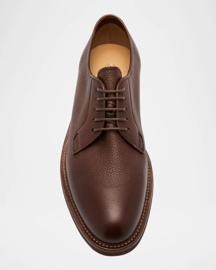 Men's Deerskin Derby Shoes - Image 2