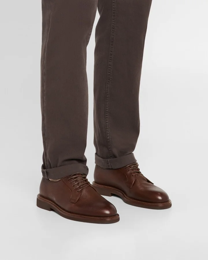 Men's Deerskin Derby Shoes - Image 4