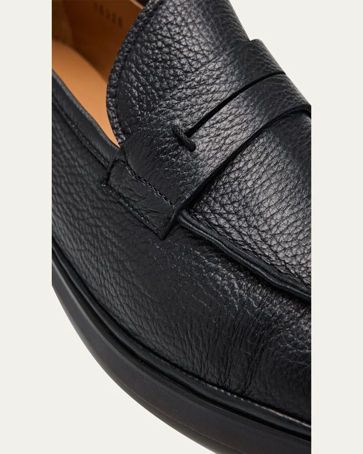 Men's Deerskin Flex-Sole Penny Loafers - Image 3