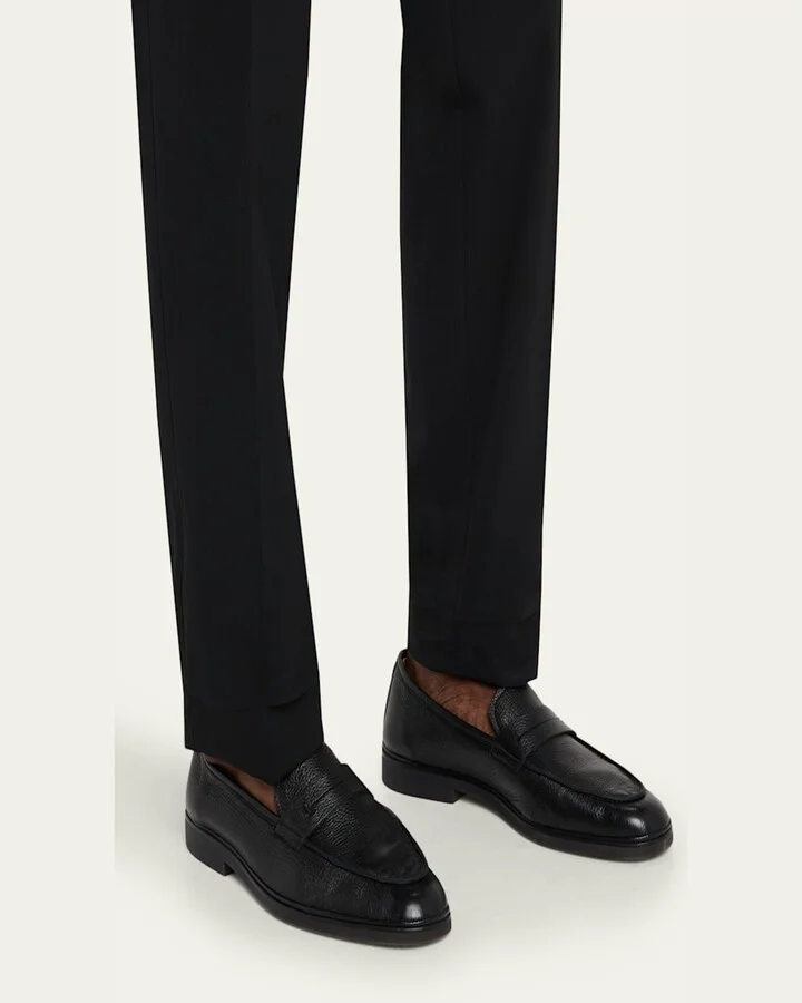 Men's Deerskin Flex-Sole Penny Loafers - Image 9