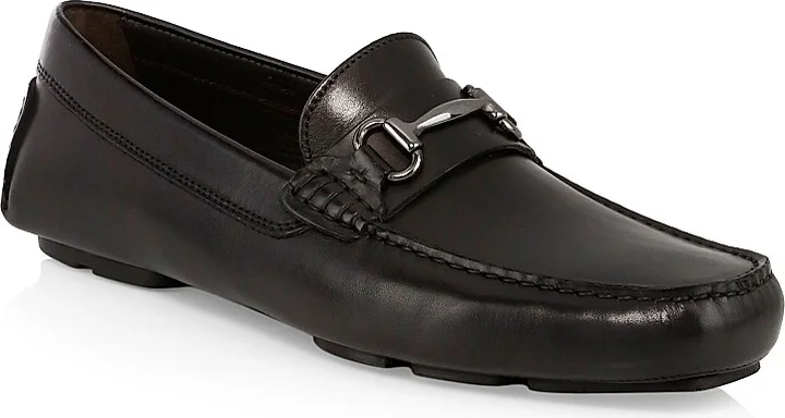 Men's Del Amo Leather Drivers - Black - Size 7