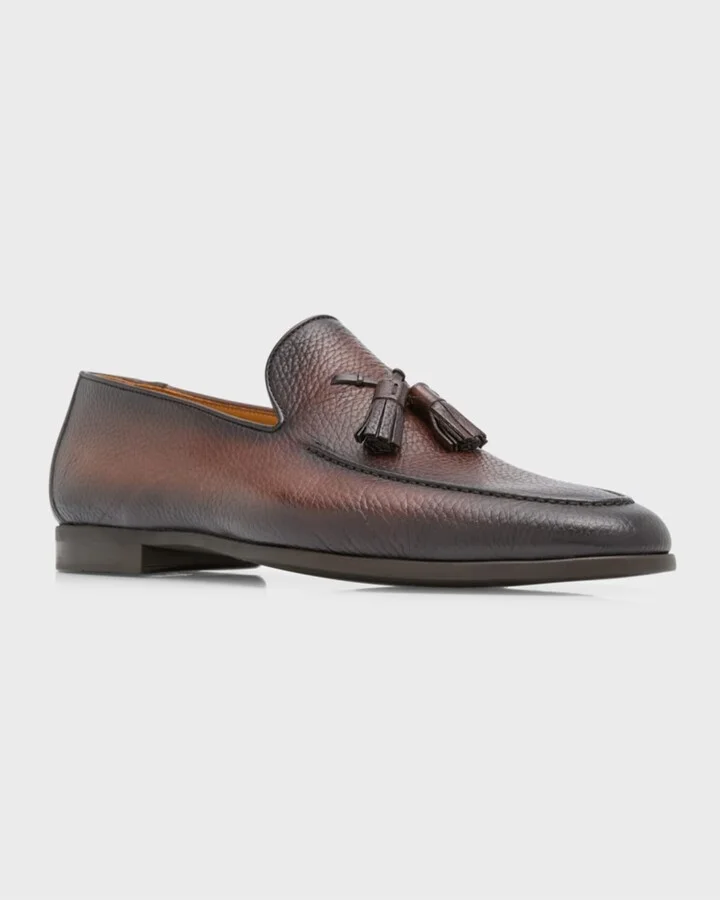 Men's Delray Tassel Burnish Suede Loafers - Image 4