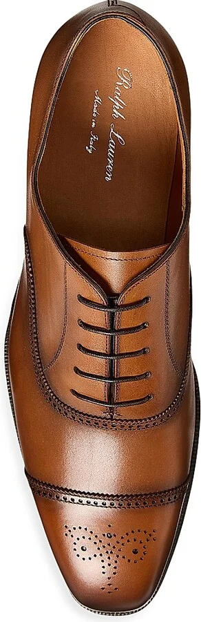 Men's Denver II Leather Dress Shoes - Tan - Size 10 - Image 4