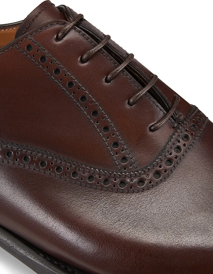 Men's Denver Lace-Up Leather Loaferss - Dark Brown - Size 8 - Image 6