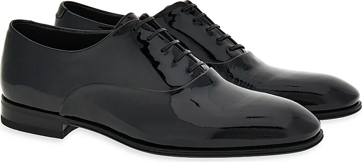 Men's Denzel Patent Leather Dress Shoes - Nero - Size 9 - Image 2