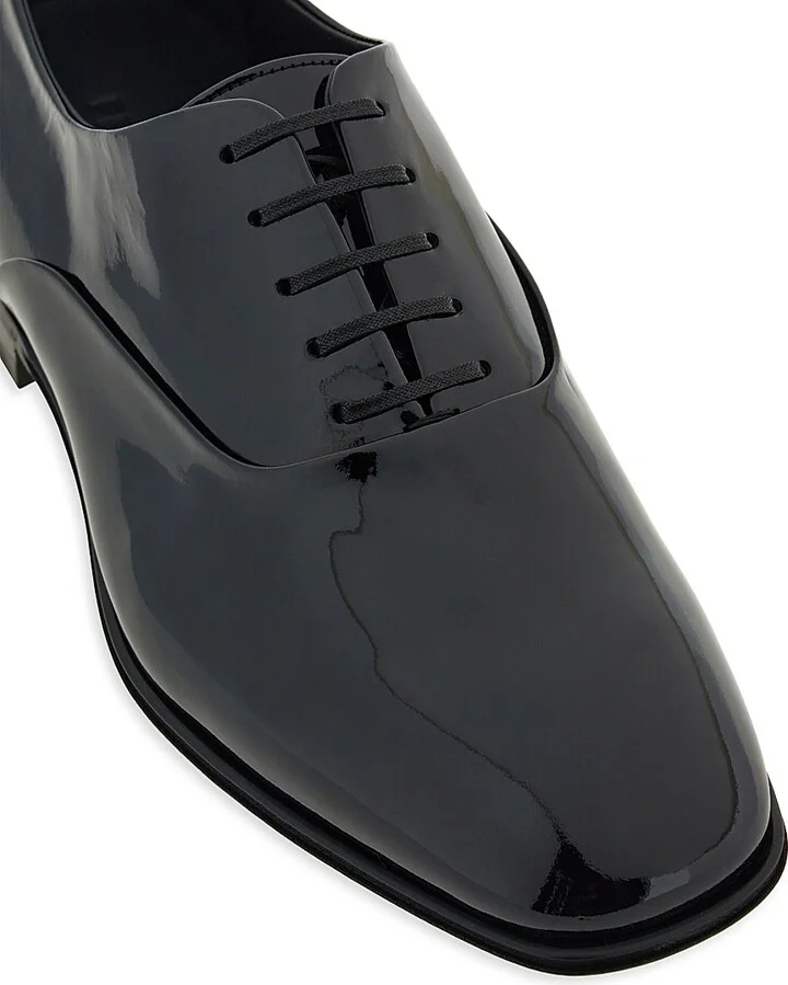 Men's Denzel Patent Leather Dress Shoes - Nero - Size 9 - Image 3