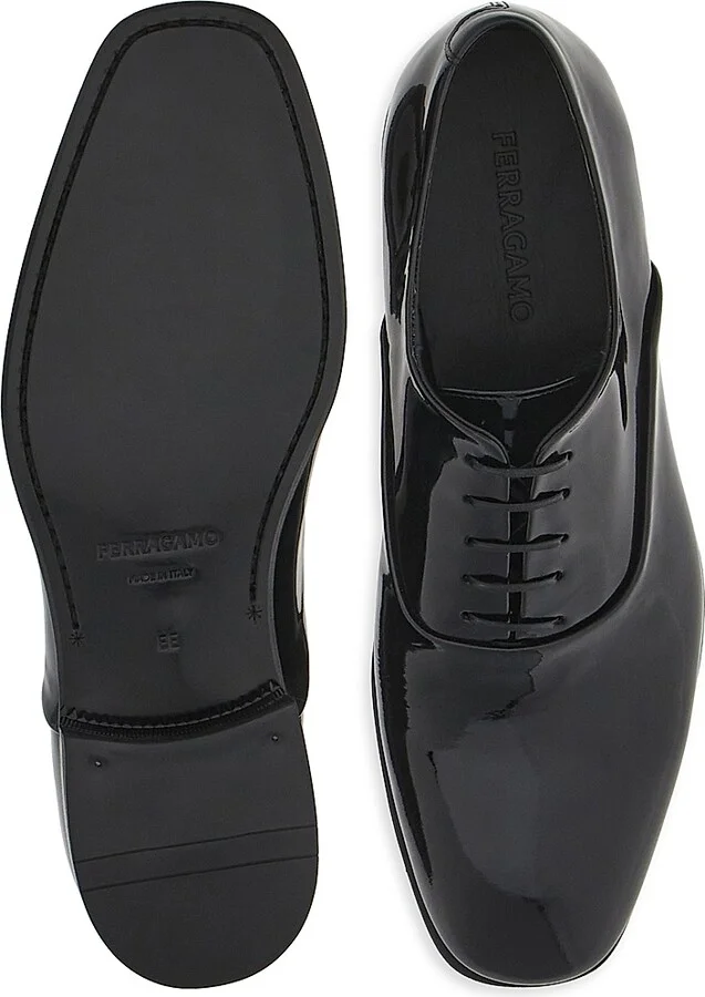 Men's Denzel Patent Leather Dress Shoes - Nero - Size 9 - Image 5
