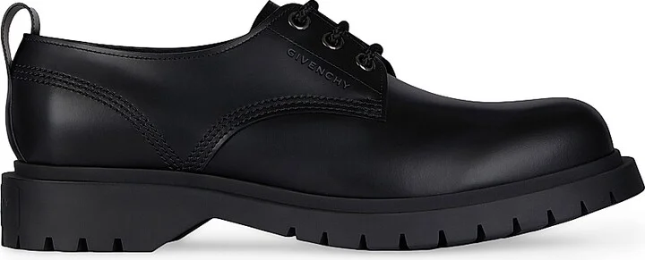 Men's Derbies in Leather - Black - Size 7