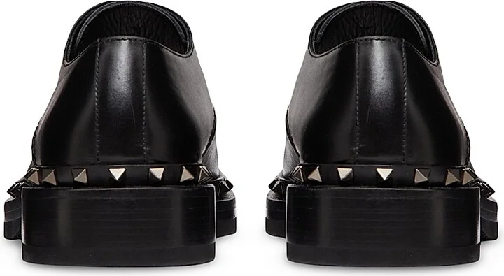 Men's Derby Rockstud Dress Shoes - Black - Size 7 - Image 3