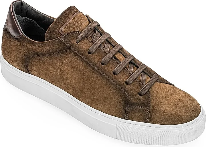 Men's Derrick Suede Low-Top Sneakers - Blue - Size 6 - Image 6