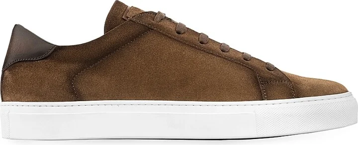 Men's Derrick Suede Low-Top Sneakers - Blue - Size 6 - Image 10