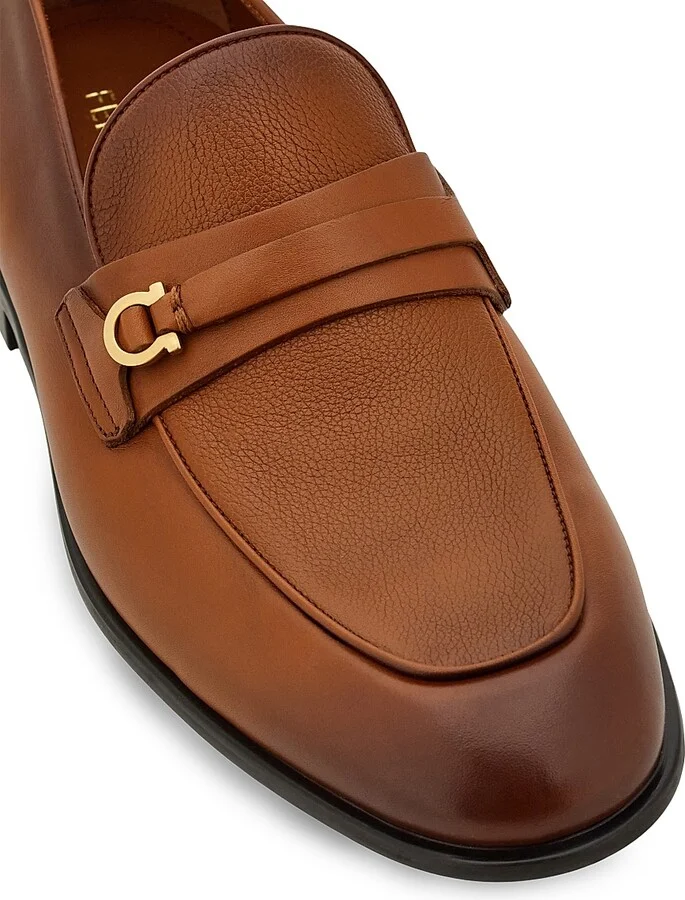 Men's Desio Gancini Leather Loafers - Naturale - Size 9 - Image 6