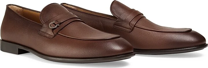 Men's Desio Leather Gancio Penny Loafers - Nero Leather - Size 9 - Image 7