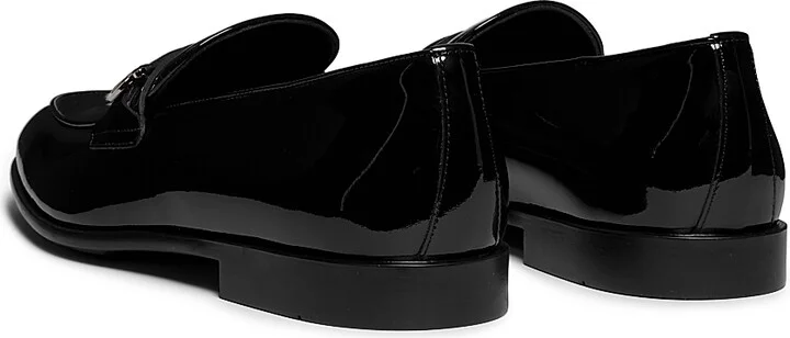 Men's Desio Patent Leather Loafers - Nero - Size 6.5 - Image 3