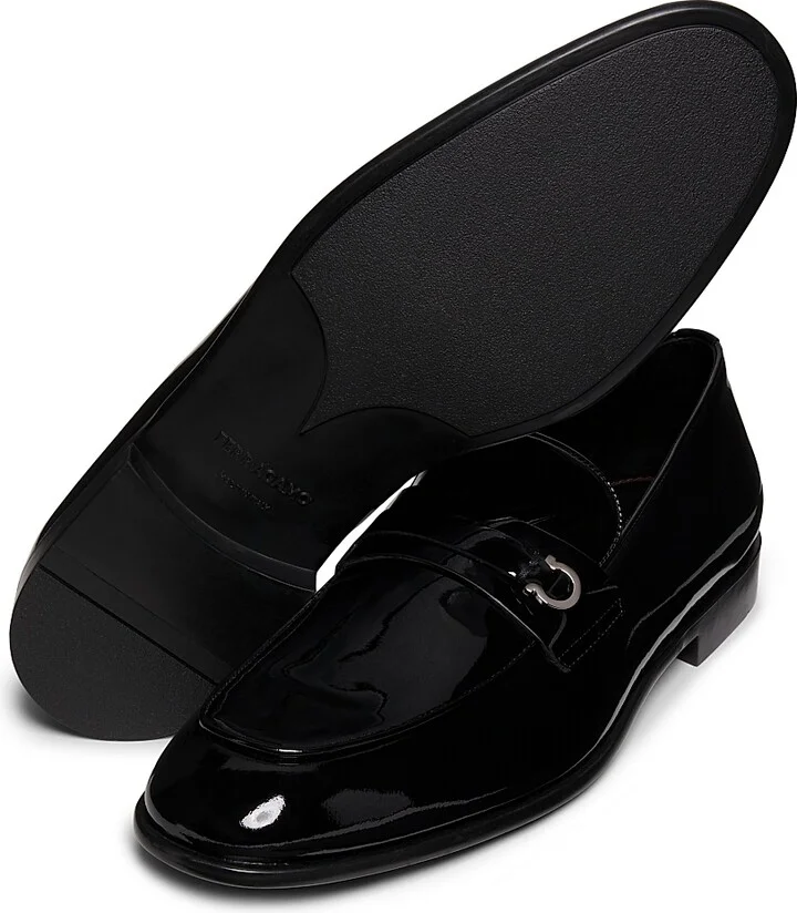 Men's Desio Patent Leather Loafers - Nero - Size 6.5 - Image 6