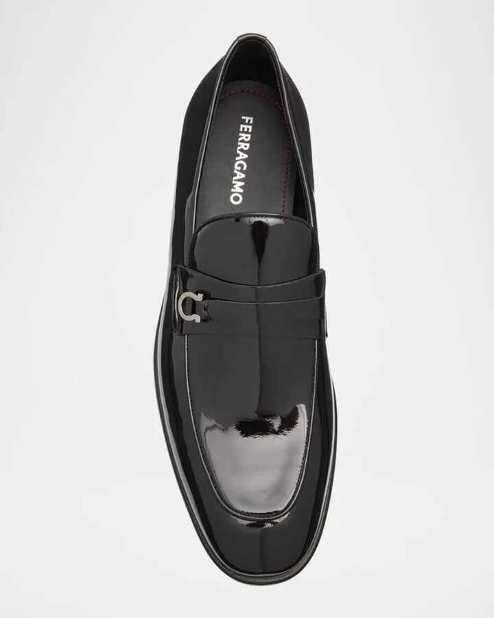 Men's Desio Patent Leather Penny Loafers - Image 5