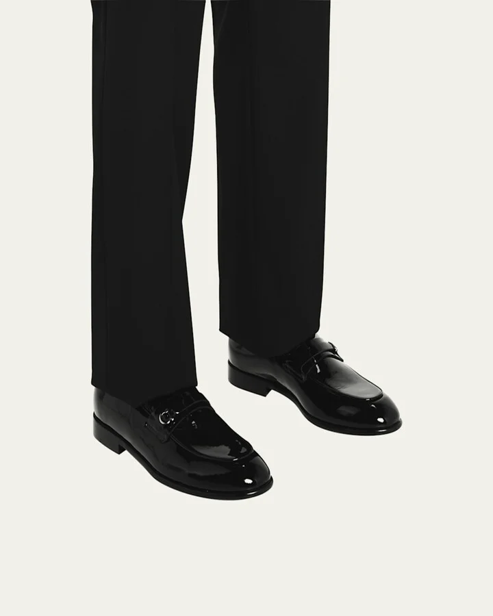 Men's Desio Patent Leather Penny Loafers - Image 4