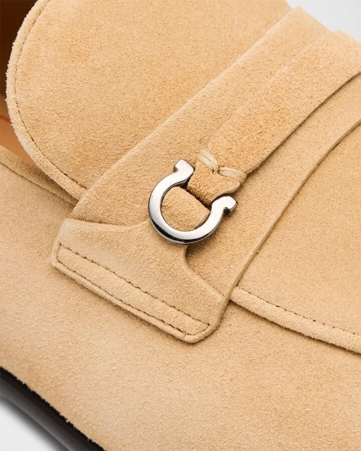 Men's Desio Suede Gancio Penny Loafers - Image 2