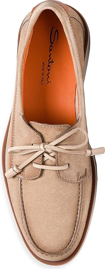 Men's Detroit Suede Boat Shoes - Light Brown - Size 7 - Image 3
