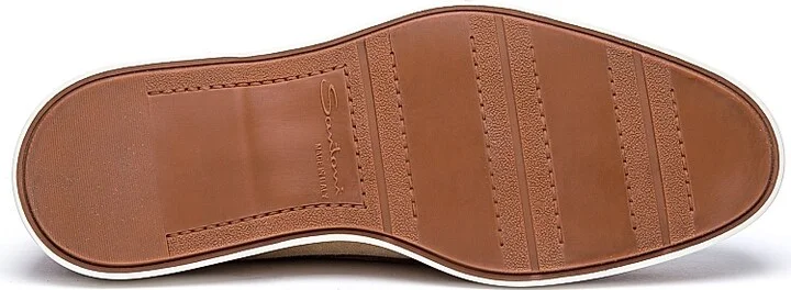 Men's Detroit Suede Boat Shoes - Light Brown - Size 7 - Image 4