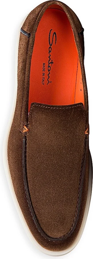 Men's Detroit Suede Loafers - Brown - Size 6 - Image 4