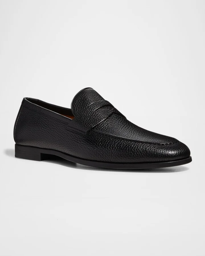 Men's Diezma II Leather Penny Loafers - Image 9