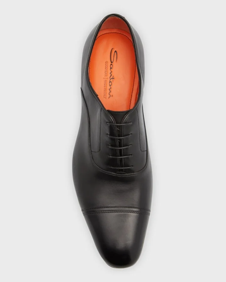 Men's Dole Cap Toe Leather Oxfords - Image 4
