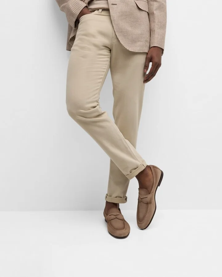 Men's Door Suede Penny Loafers - Image 5