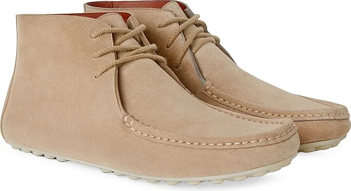 Men's Dots Mid Roadster Suede Moccasins - Light Woodsmoke - Size 8 - Image 2
