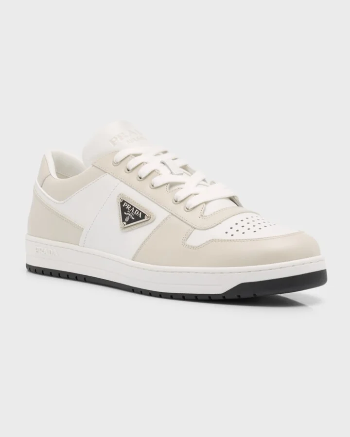 Men's Downtown Leather Low-Top Sneakers - Image 3