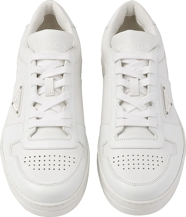 Men's Downtown Leather Sneakers - White - Size 12.5 - Image 3