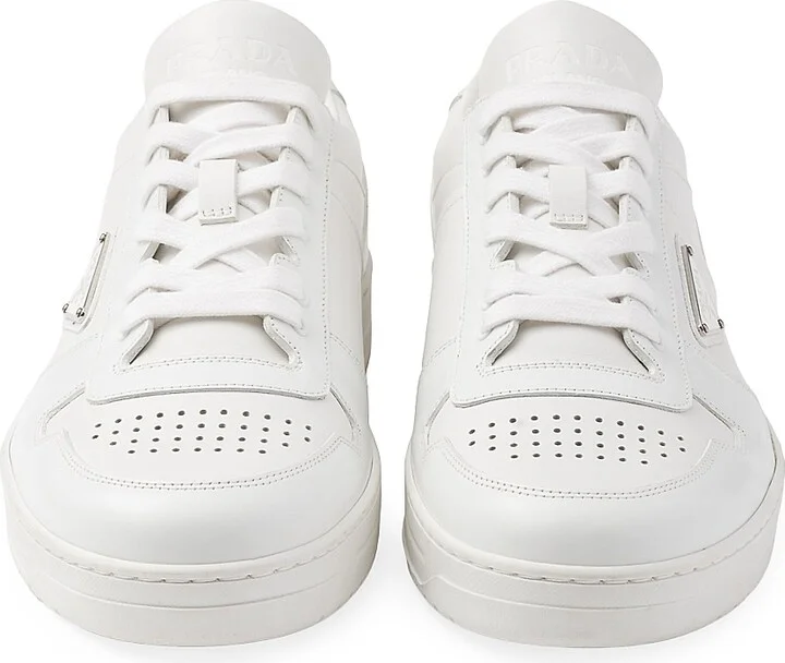 Men's Downtown Leather Sneakers - White - Size 12.5 - Image 5