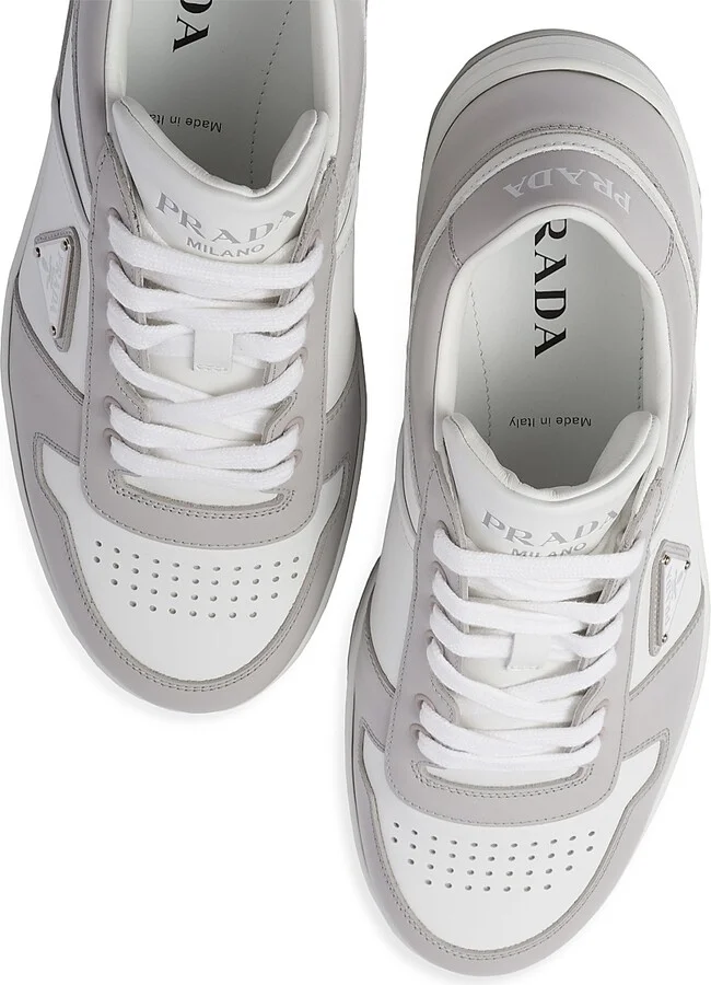 Men's Downtown Leather Sneakers - White - Size 12.5 - Image 10