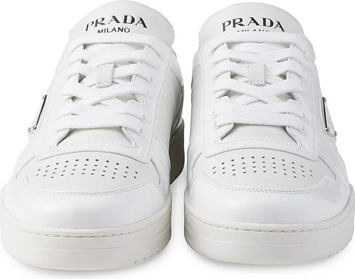 Men's Downtown Leather Sneakers - White - Size 7 - Image 4