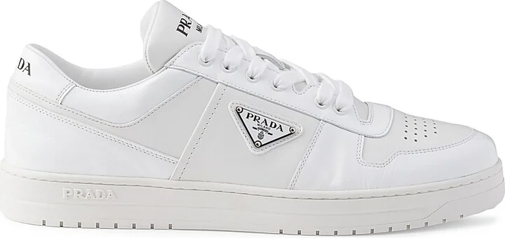 Men's Downtown Leather Sneakers - White - Size 7