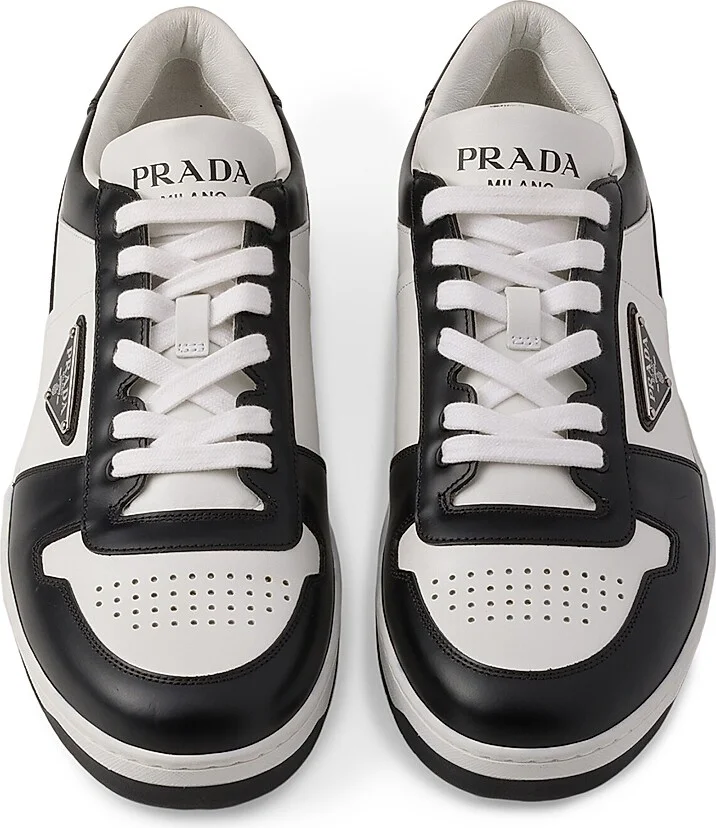 Men's Downtown Leather Sneakers - White - Size 9 - Image 3
