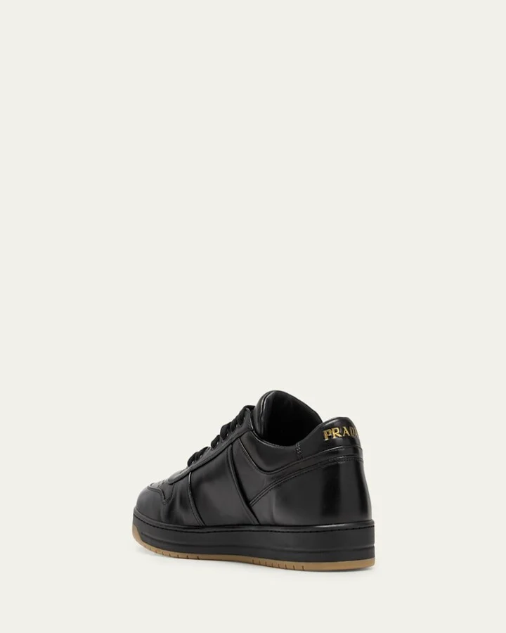 Men's Downtown Napa Leather Low-Top Sneakers - Image 5